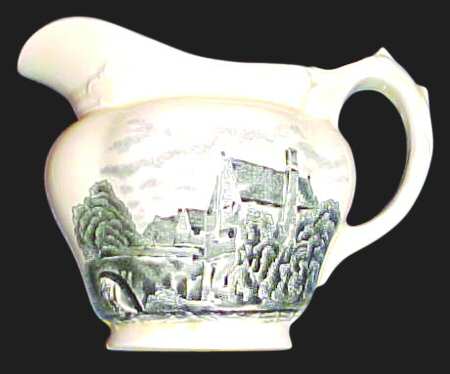 Scenes After Constable Black (Center Design) Creamer