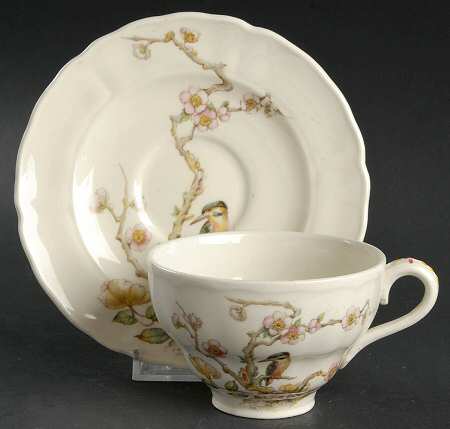 Shantung Flat Cup & Saucer Set