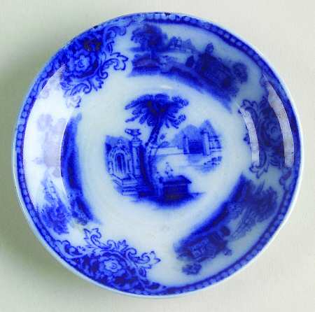 Shanghai (Flow Blue) Butter Pat