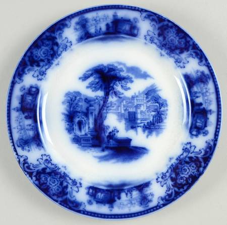 Shanghai (Flow Blue) Salad Plate