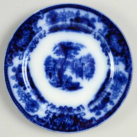 Shanghai (Flow Blue) Bread & Butter Plate