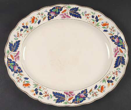 Strathcona 14" Oval Serving Platter by Grindley