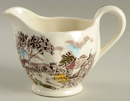 Sunday Morning Brown Multicolor Creamer