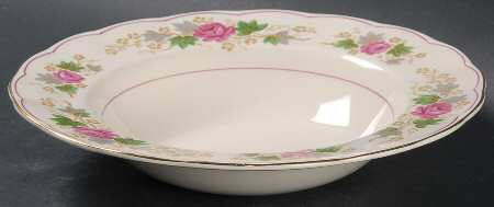 Swansea Rose Rim Soup Bowl