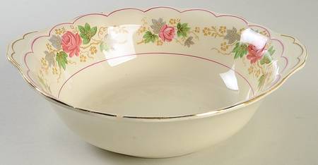 Swansea Rose 9" Round Vegetable Bowl