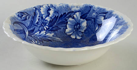 Trellis Blue Coupe Cereal Bowl