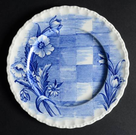 Trellis Blue Salad Plate