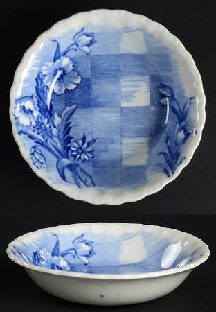 Trellis Blue Fruit/Dessert (Sauce) Bowl