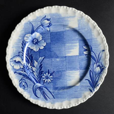 Trellis Blue Dinner Plate