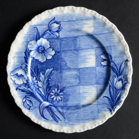 Trellis Blue Bread & Butter Plate