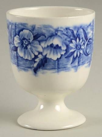 Trellis Blue Double Egg Cup