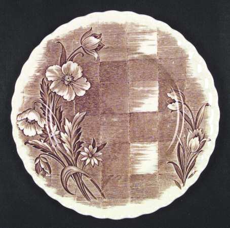 Trellis Brown Dinner Plate