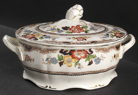 Warwick Oval Covered Vegetable by Grindley
