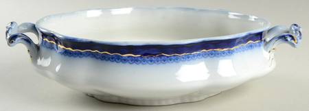 Wentworth (Flow Blue) Oval Vegetable No Lid