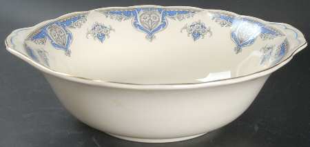 Windsor (Blue Border) 10" Round Vegetable Bowl