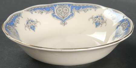Windsor (Blue Border) Fruit/Dessert (Sauce) Bowl