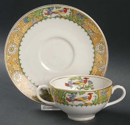 Wrenbury Flat Bouillon Cup & Saucer