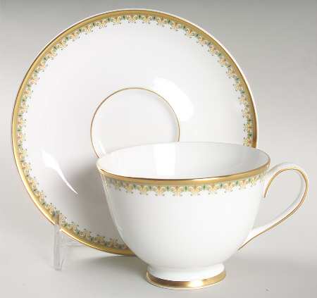 Amoresque Footed Cup & Saucer Set
