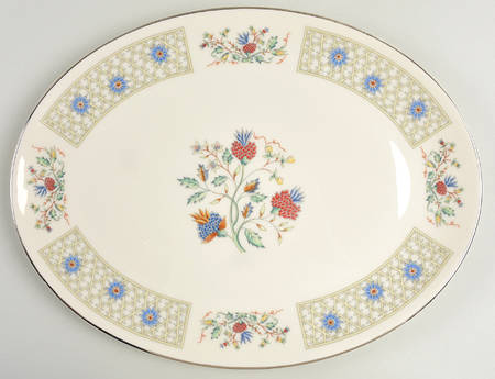 Beau Jardin 13" Oval Serving Platter by Gorham