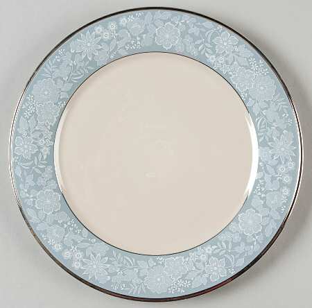 Blue Bouquet Salad Plate