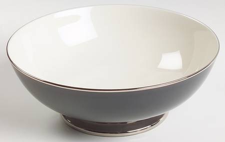 Black Contessa 8" Round Vegetable Bowl by Gorham