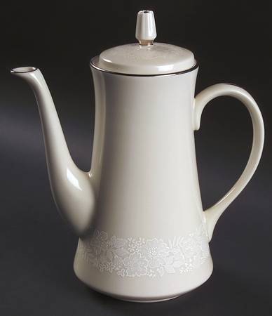 Bridal Bouquet Coffee Pot & Lid
