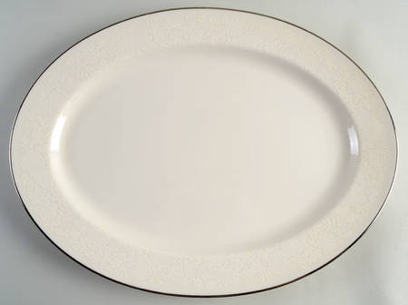 Bridal Bouquet 16" Oval Serving Platter