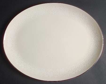 Bridal Bouquet 15" Oval Serving Platter