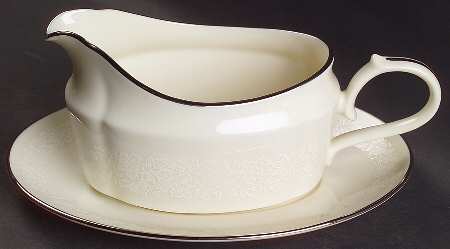Bridal Bouquet Gravy Boat & Underplate