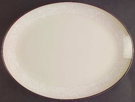 Bridal Bouquet 13" Oval Serving Platter