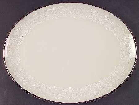 Bridal Bouquet 14" Oval Serving Platter