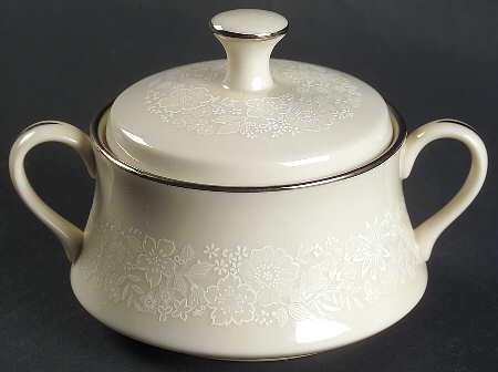 Bridal Bouquet Sugar Bowl & Lid