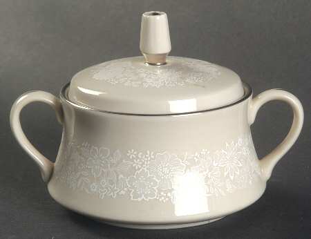 Bridal Bouquet Sugar Bowl & Lid