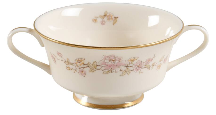 Camellia Footed Cream Soup Bowl