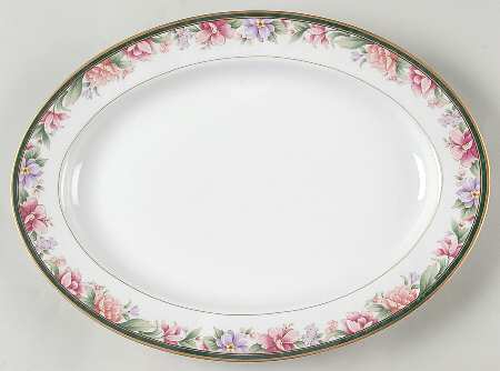 Camellia (Newer, 1994) 14" Oval Serving Platter