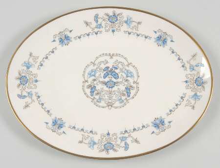 Ching Dynasty 13" Oval Serving Platter by Gorham