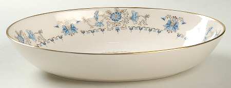 Ching Dynasty 9" Oval Vegetable Bowl