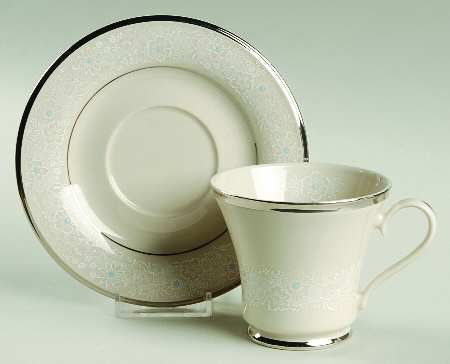 Chantilly Lace Footed Cup & Saucer Set