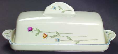 Country Flowers Cream 1/4 Lb Covered Butter