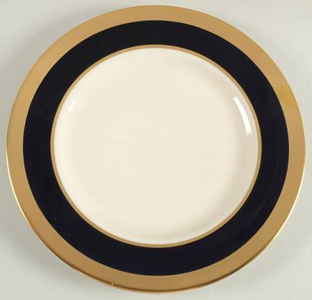 Cobalt Gold Salad Plate