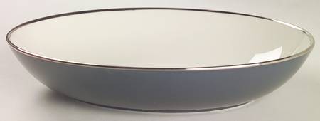 Contessa Black 9" Oval Vegetable Bowl