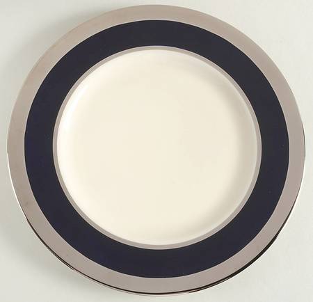 Cobalt Platinum Salad Plate