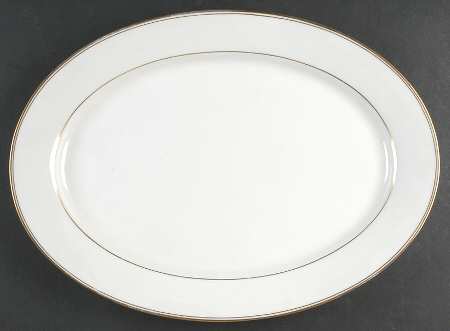 Elegance Gold 16" Oval Serving Platter