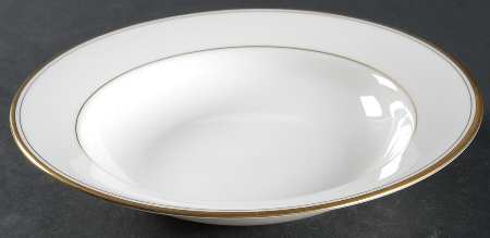 Elegance Gold Rim Soup Bowl