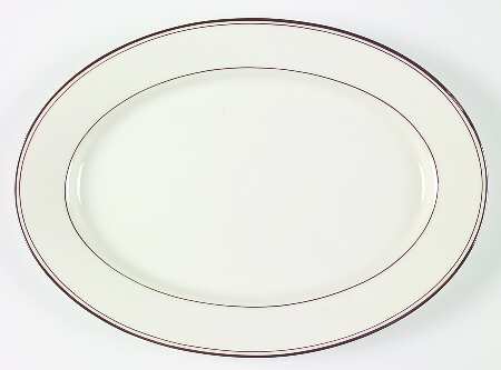 Elegance Platinum 14" Oval Serving Platter