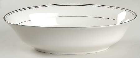 Elegance Platinum 9" Oval Vegetable Bowl