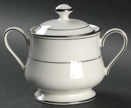 Elegance Platinum Sugar Bowl & Lid
