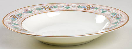 Empress Multicolor Rim Soup Bowl