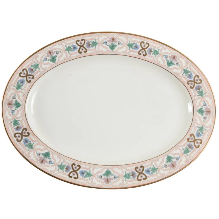 Empress Multicolor 14" Oval Serving Platter
