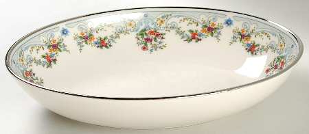 Fleur De France 9" Oval Vegetable Bowl